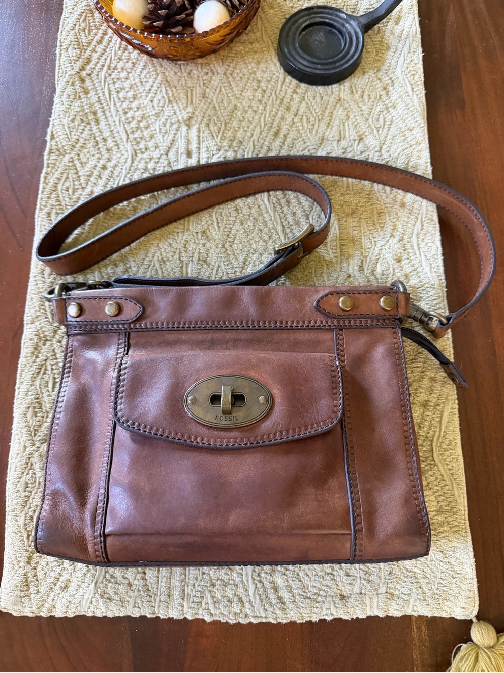Fossil Vintage Revival Collection Crossbody Bag